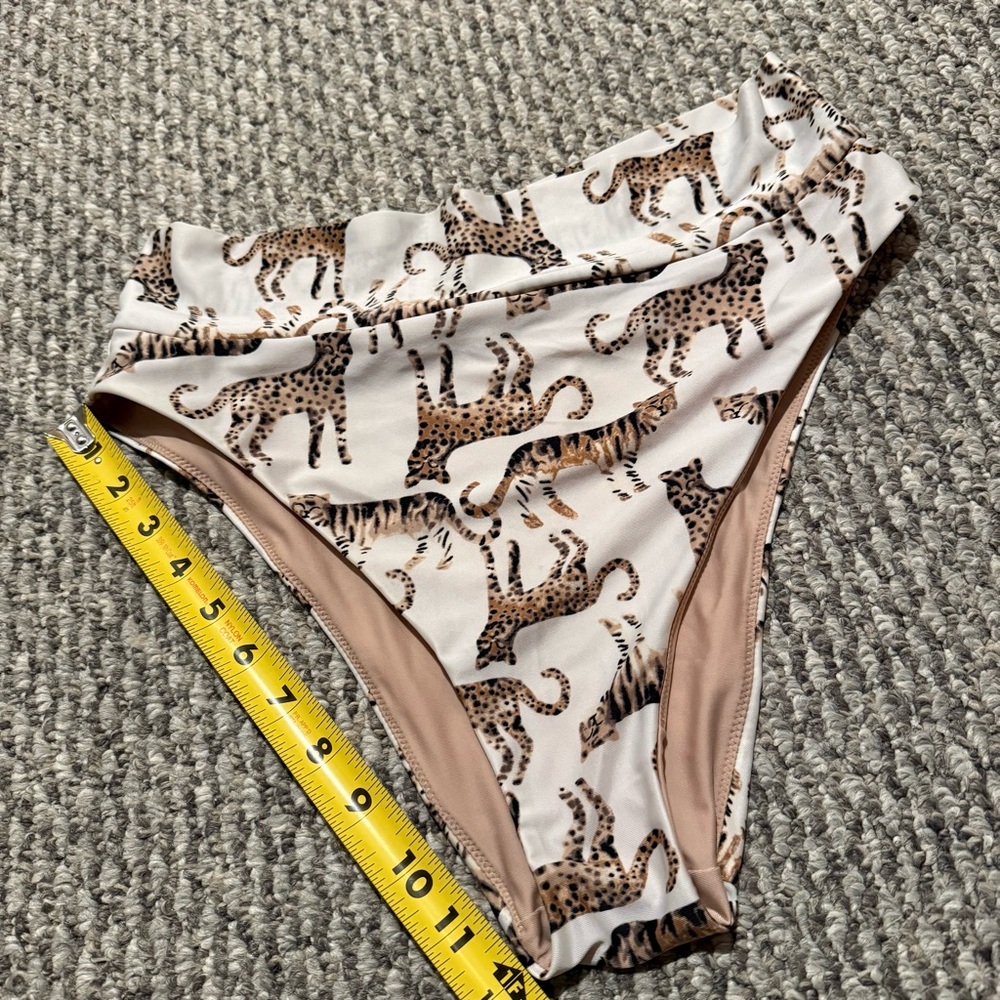 Aerie jungle cat print high-waisted bikini bottom - Picture 3 of 7